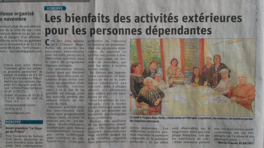 Les bienfaits des activités extérieures pour les personnes dépendantes